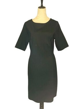 Talbots Classic Black Sheath Dress